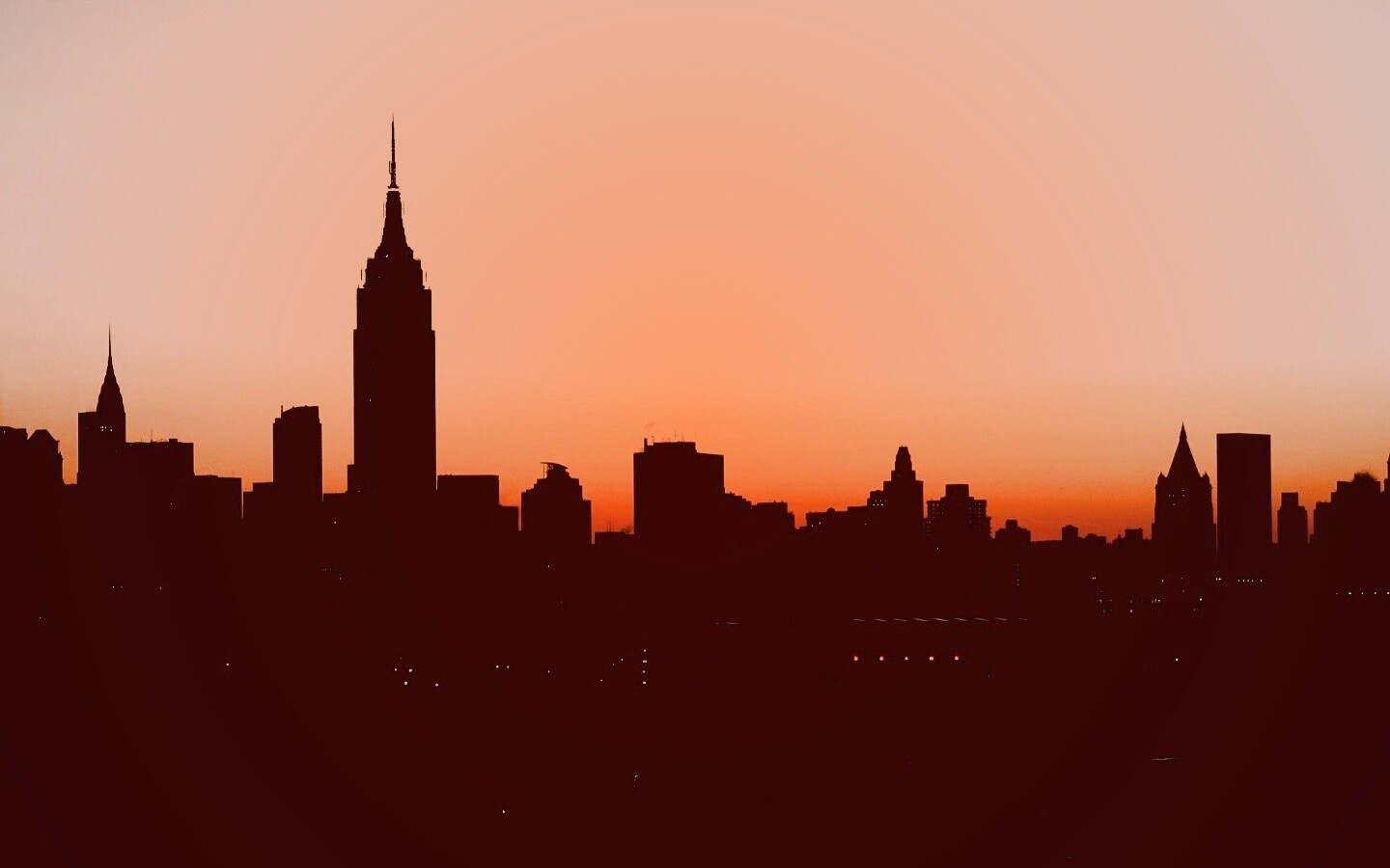 Утренний город обои