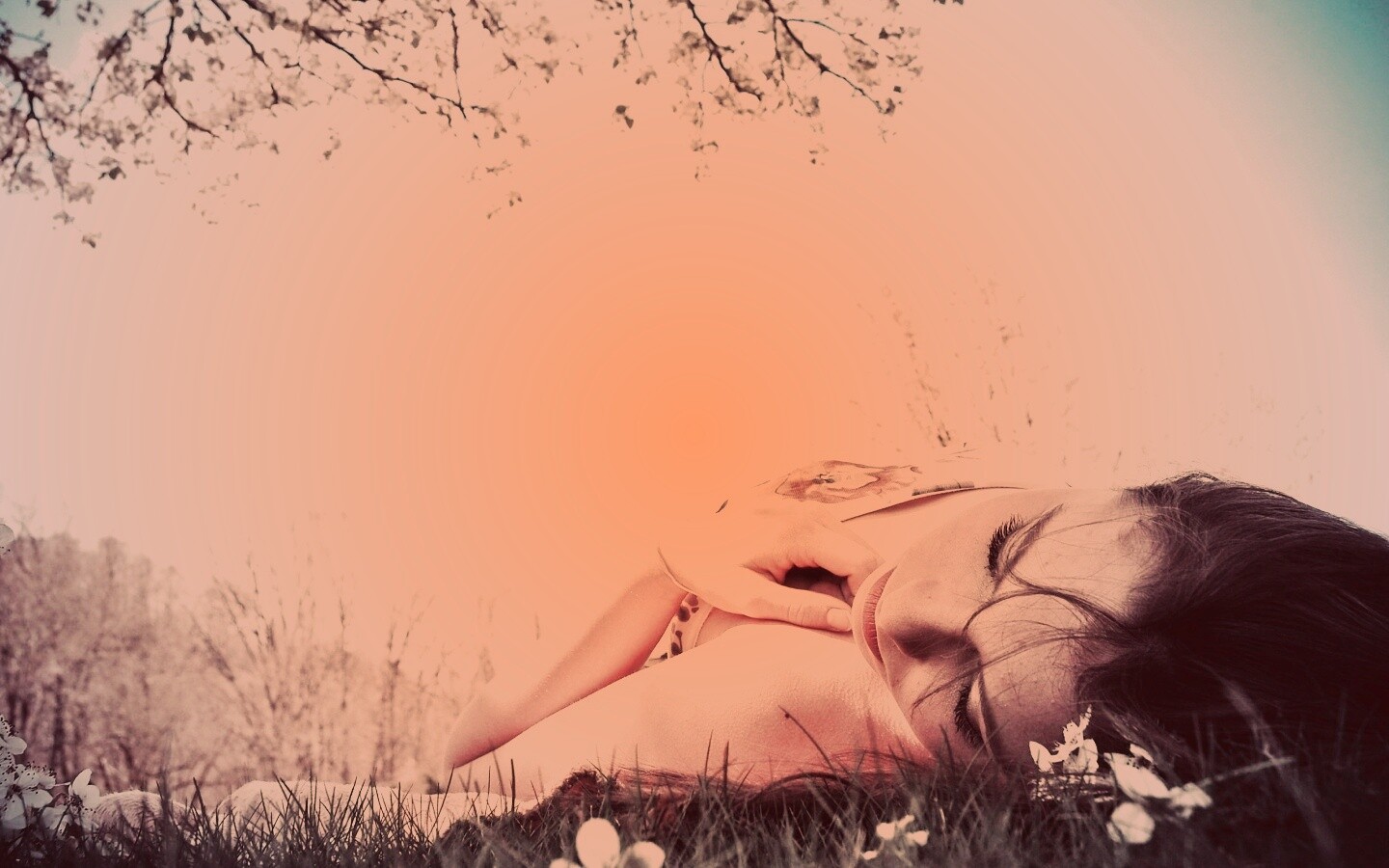 На природе обои