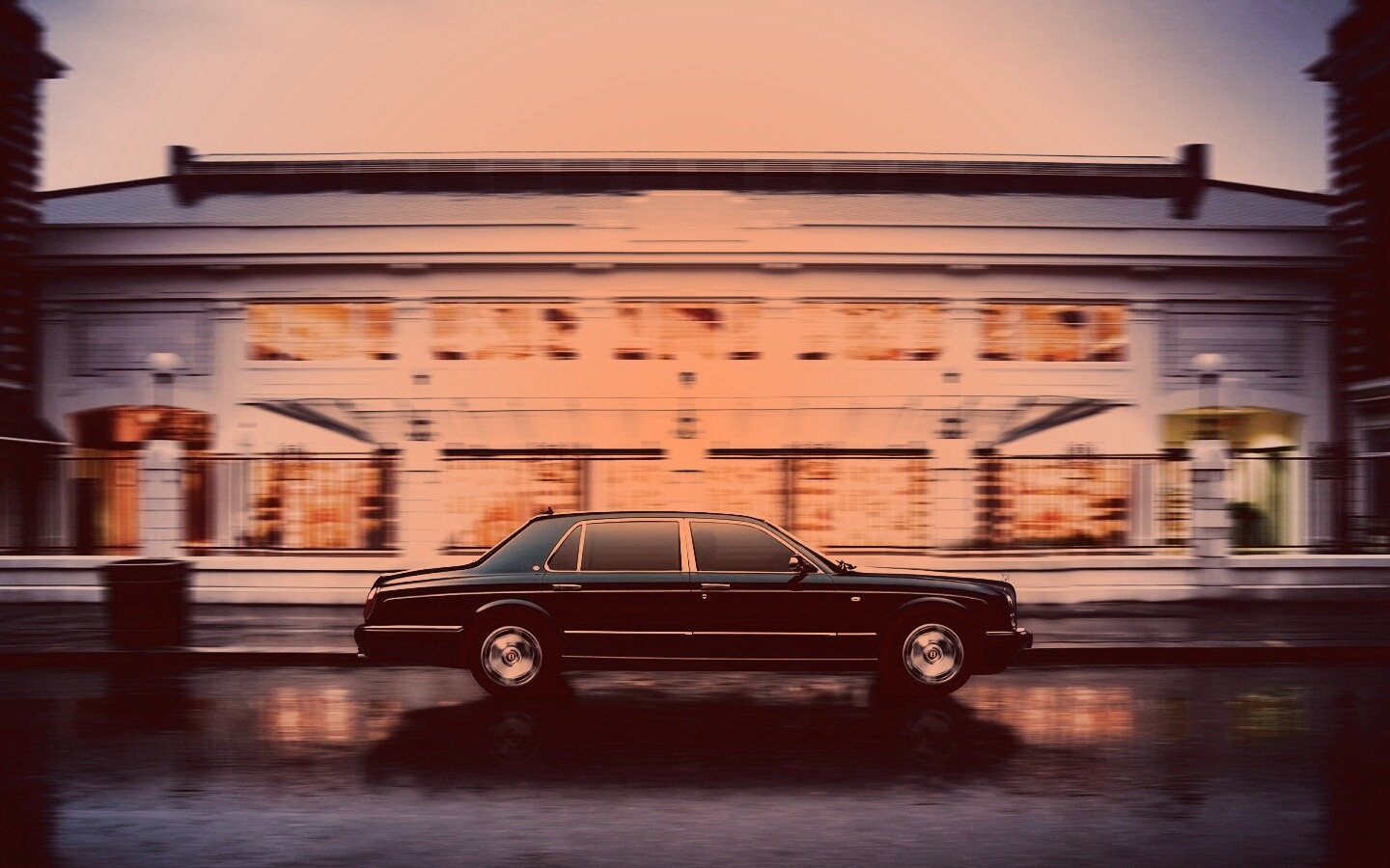 Бентли в городе обои