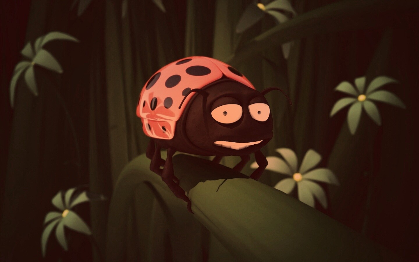 Глазастая божья коровка обои