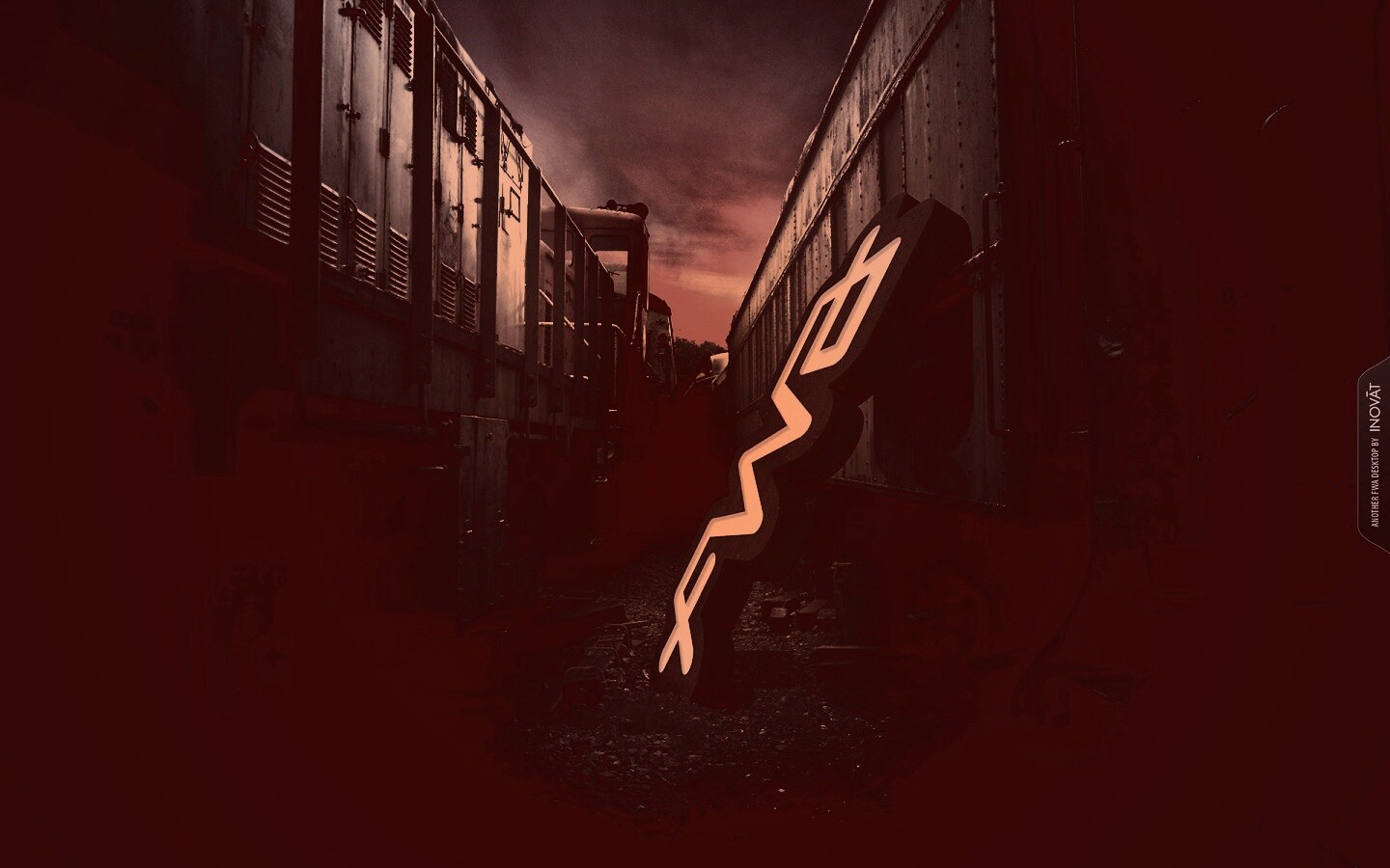 Упавшая вывеска обои