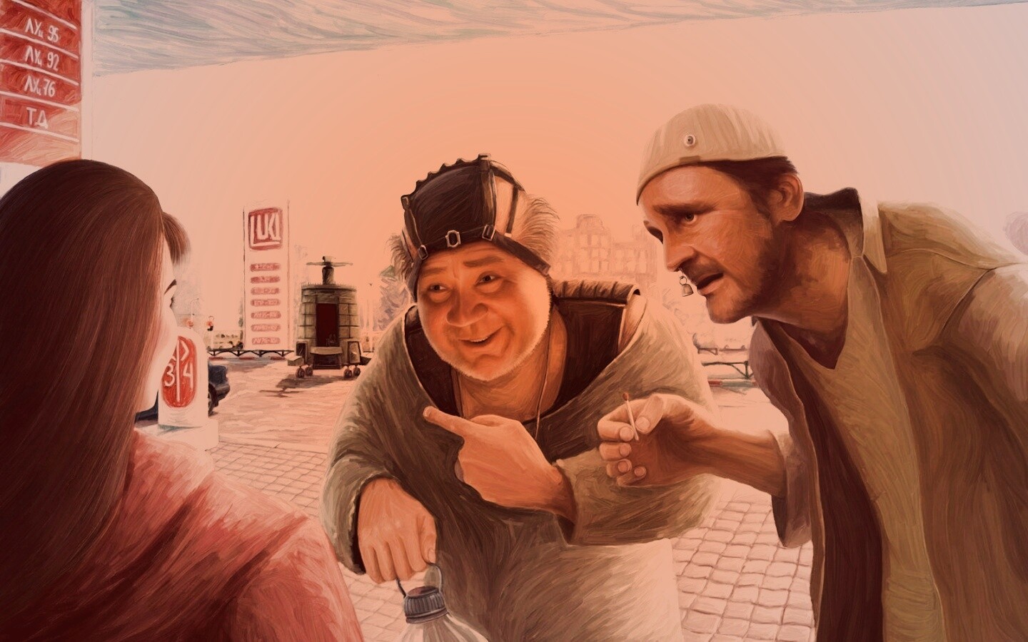 Арт пародия на Кин Дза Дзу обои