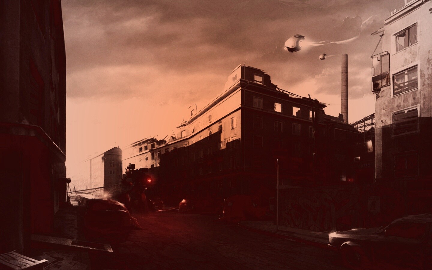 Инопланетяне в трущобах обои