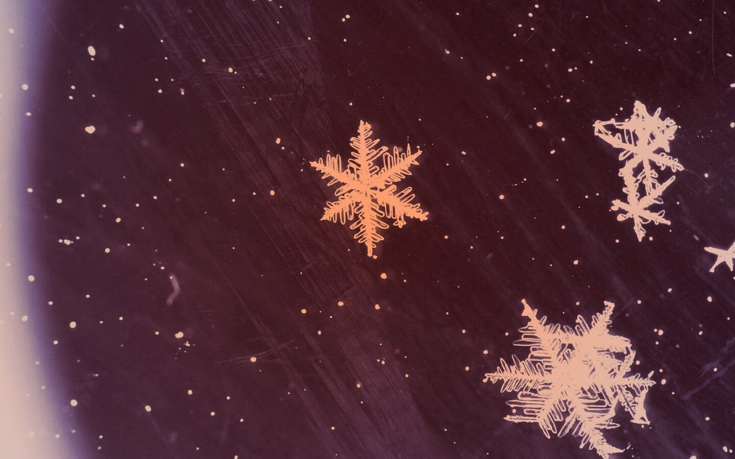 Снежинки обои