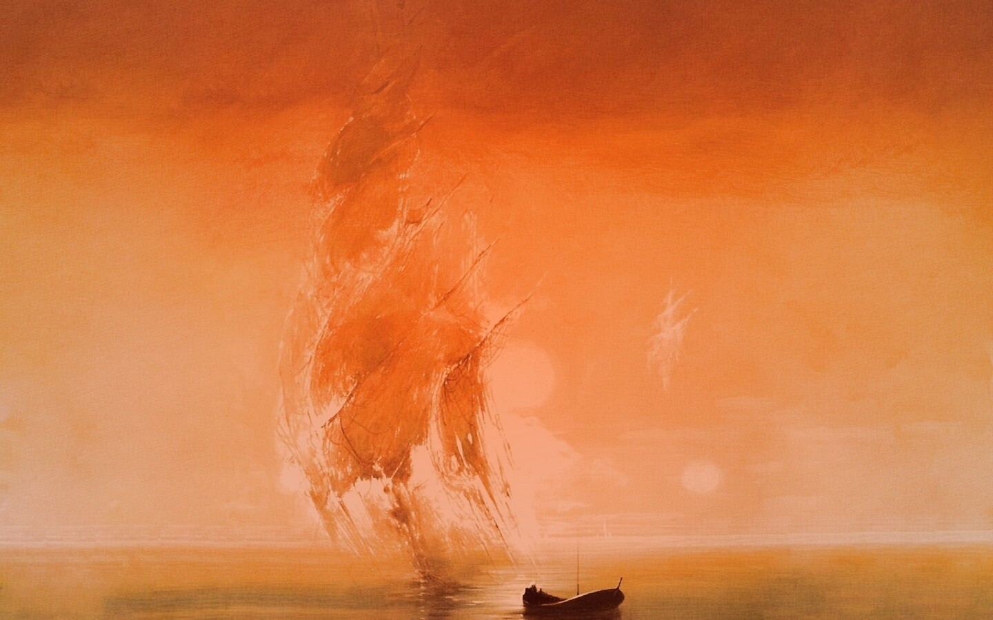 Призрачный парусник обои