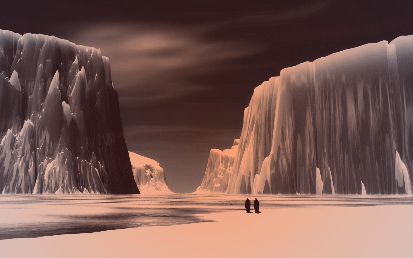 Ледяные горы обои