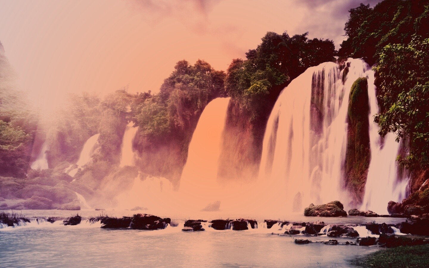 Водопады в джунглях обои