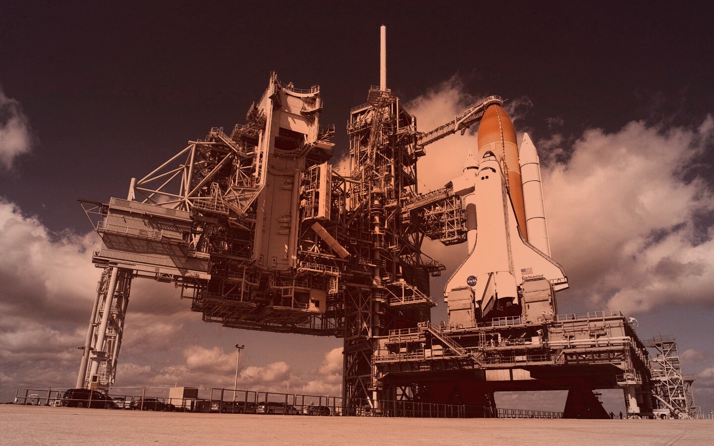 Шаттл на старте обои