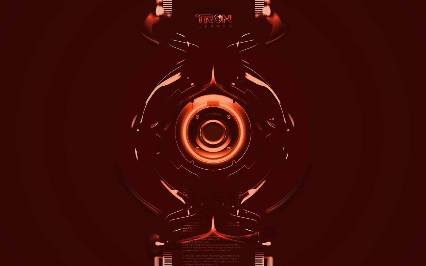 Tron Data Amber обои