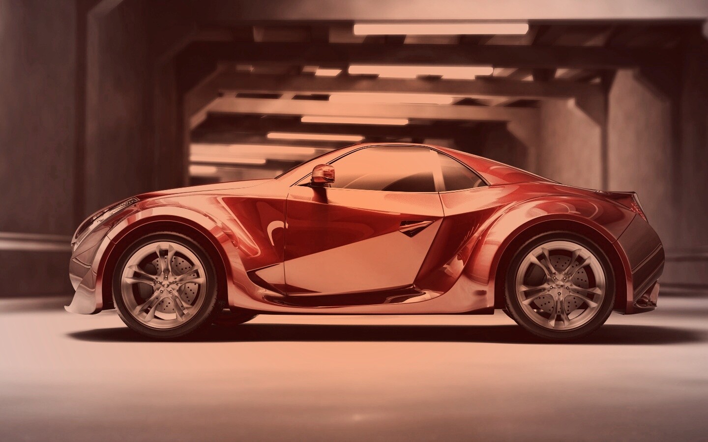 Красный концепт обои