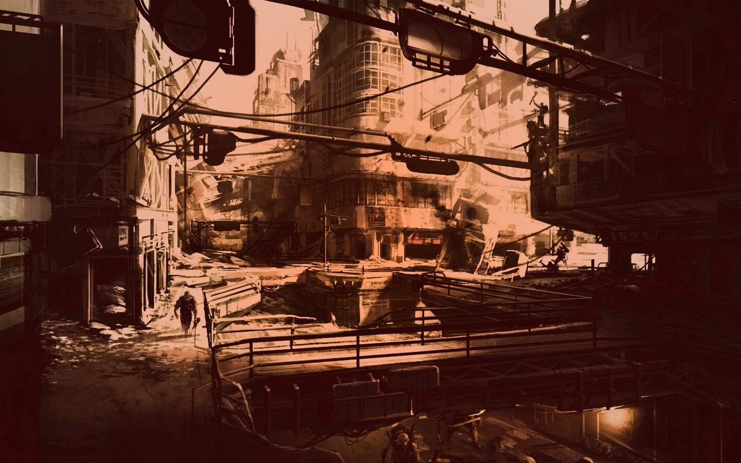 Локация из Fallout 3 обои