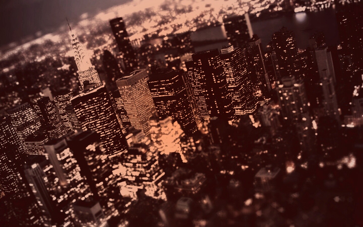 Ночной Нью-Йорк обои