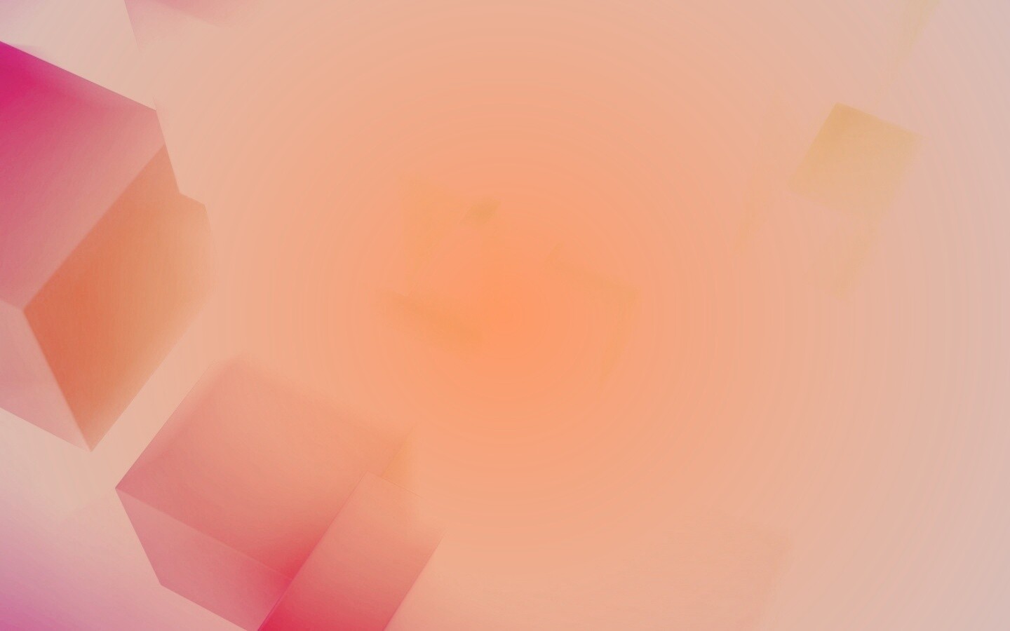 Розовые и желтые кубики обои