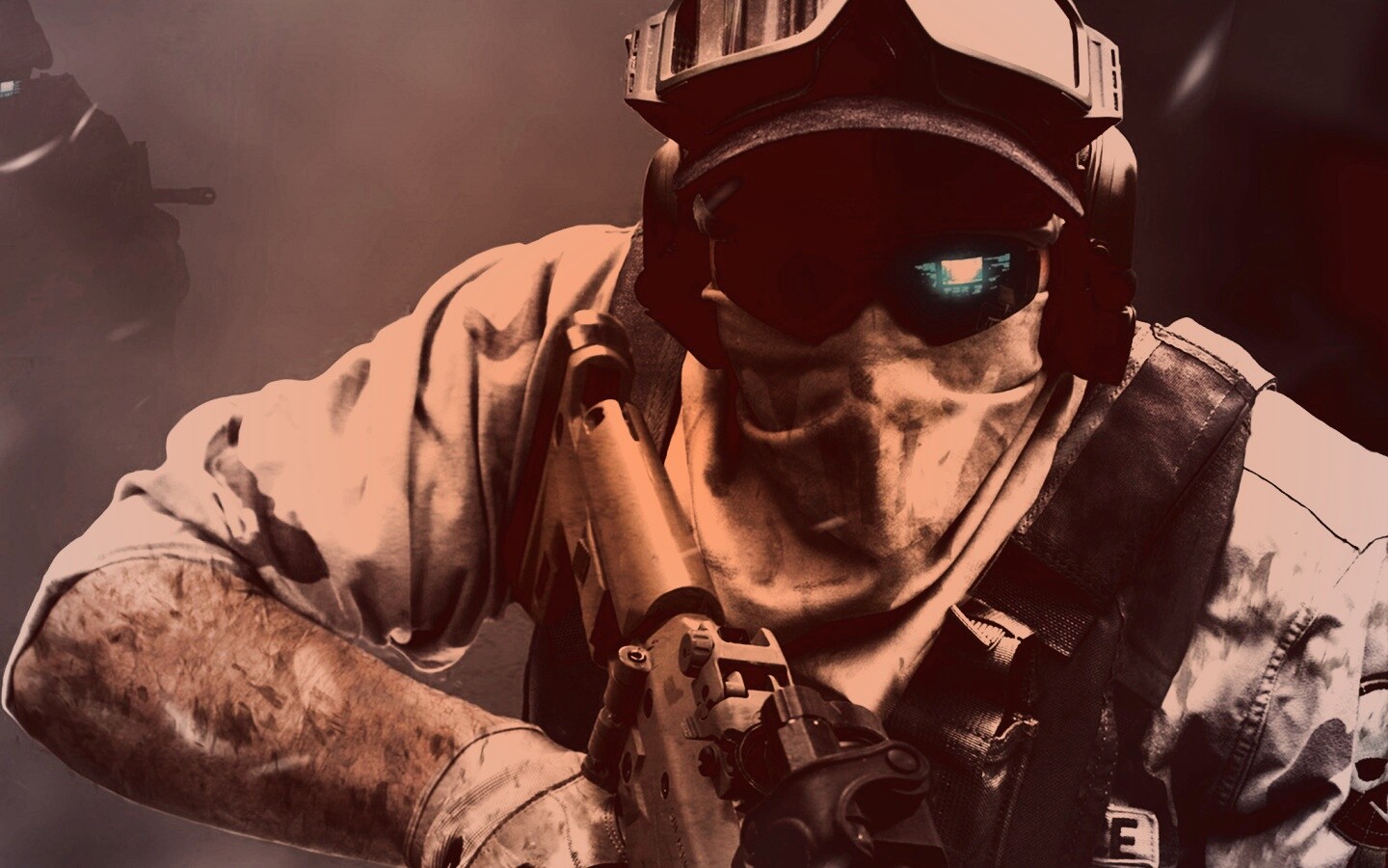 Боец в маске обои