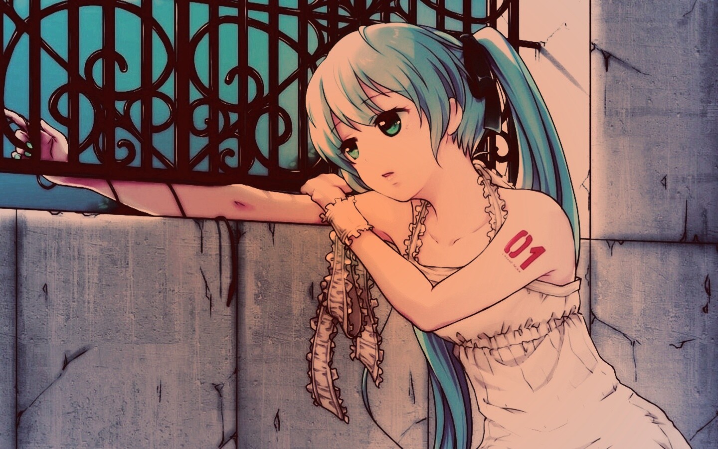 Девушка грустит обои