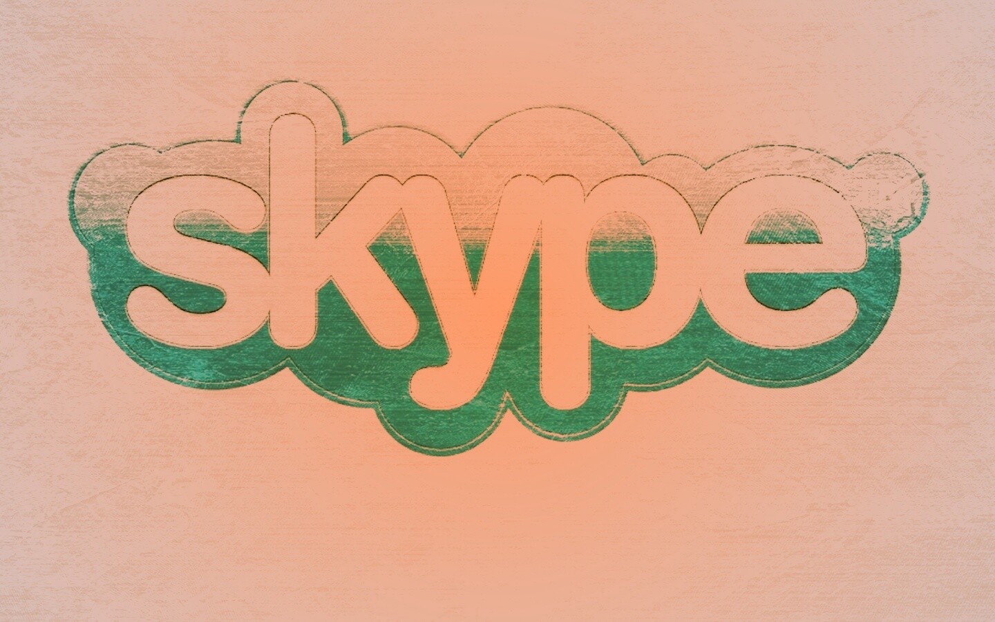 Логотип Скайп на доске обои