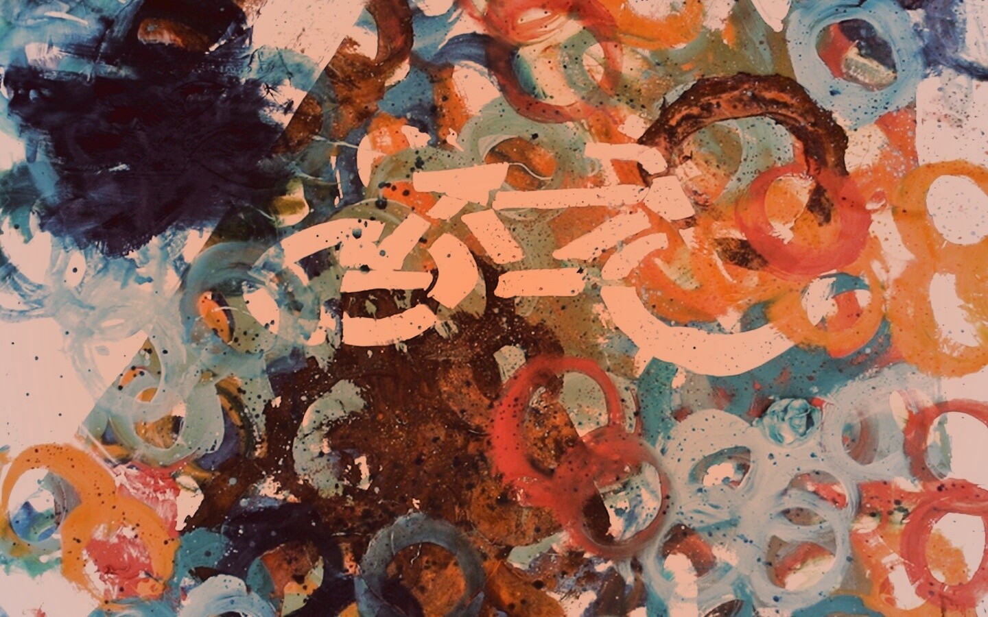 Рисованный через трафарет велосипед обои