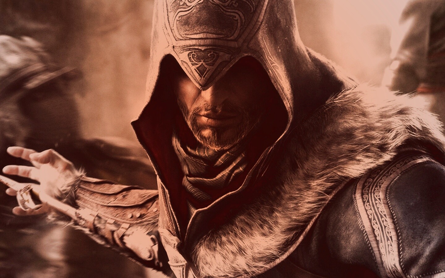 Ассасин перед атакой обои