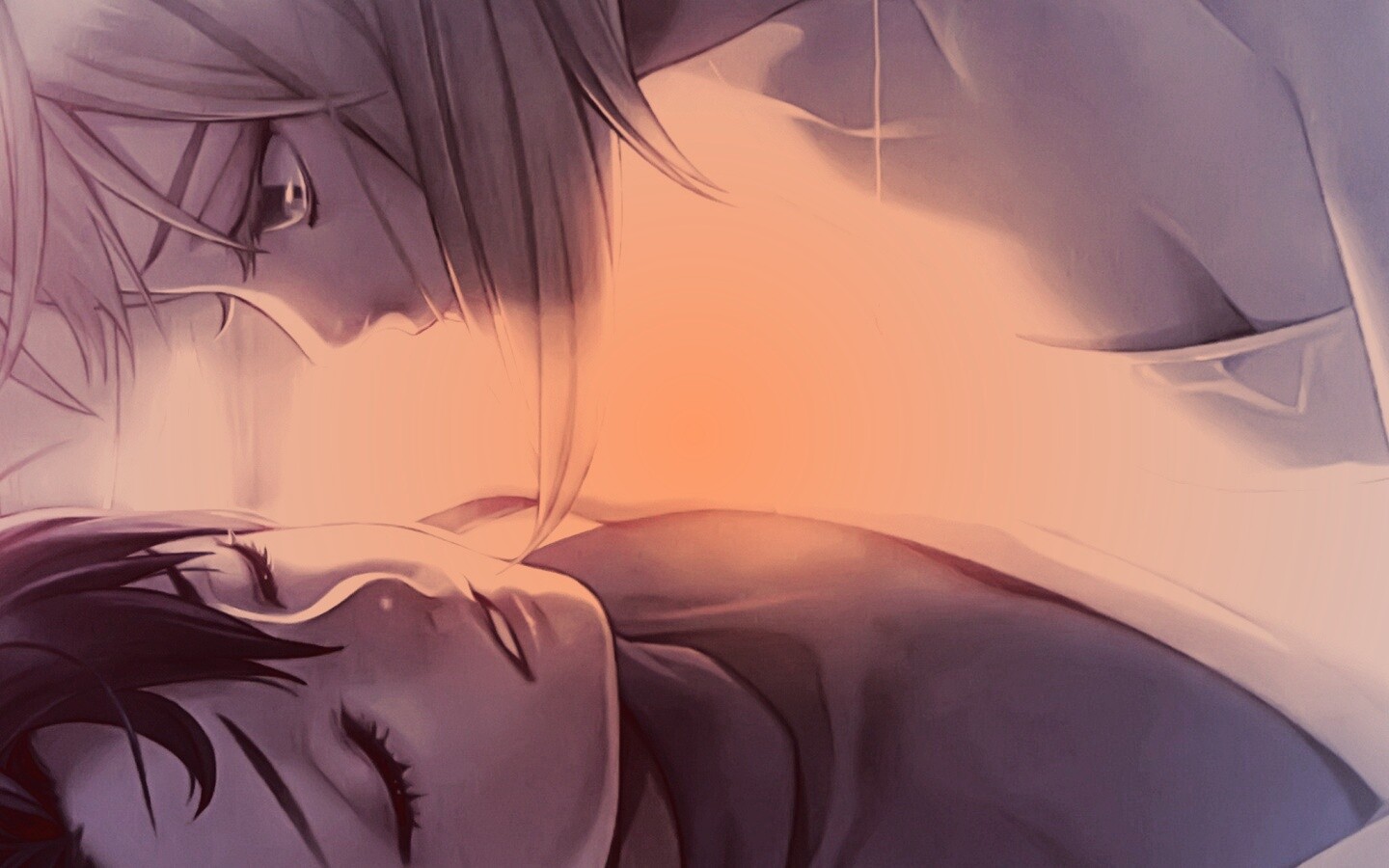 За секунду до поцелуя обои