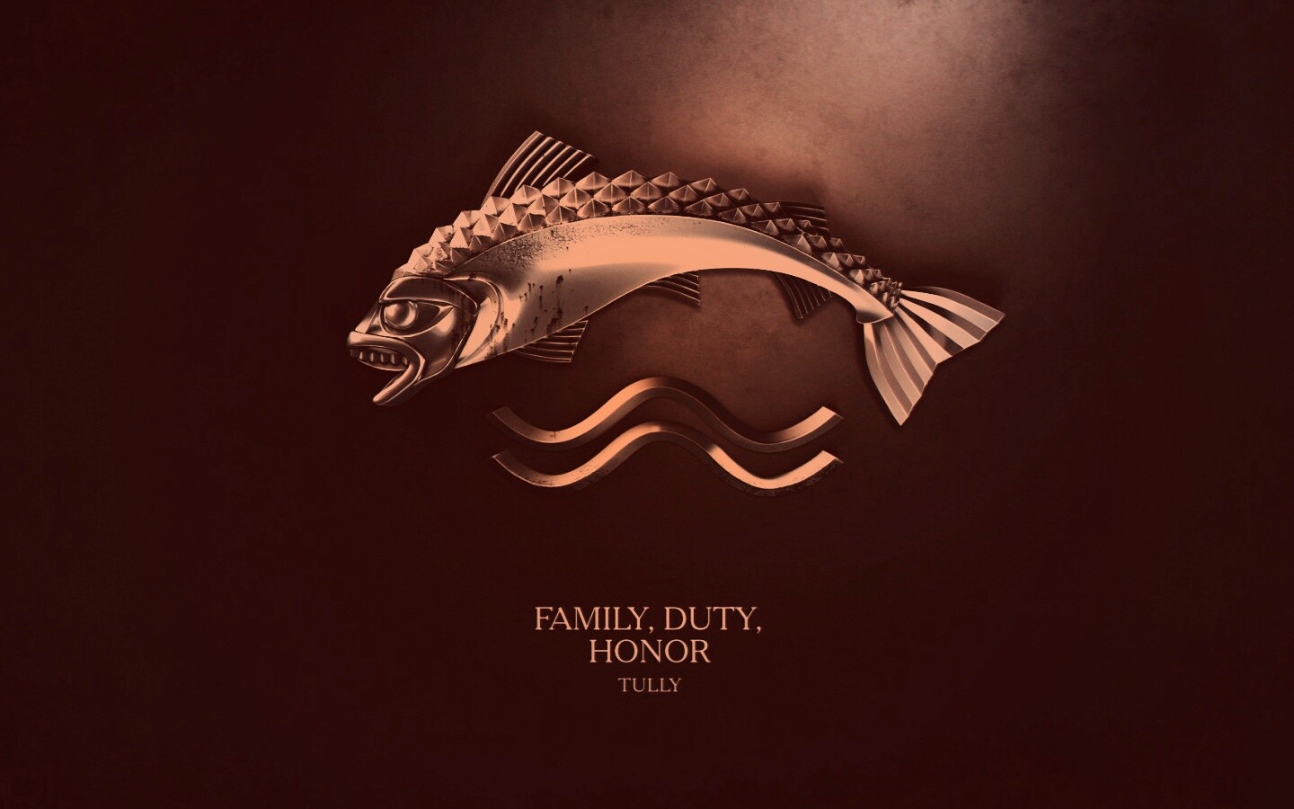 Металлический герб дома Талли обои