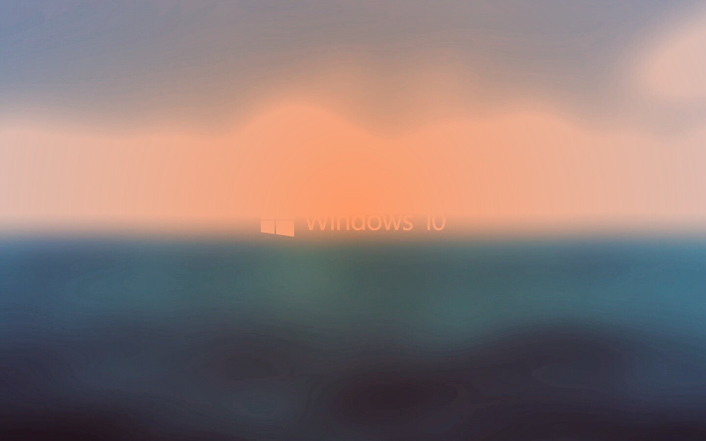 Windows 10 на синем фоне обои