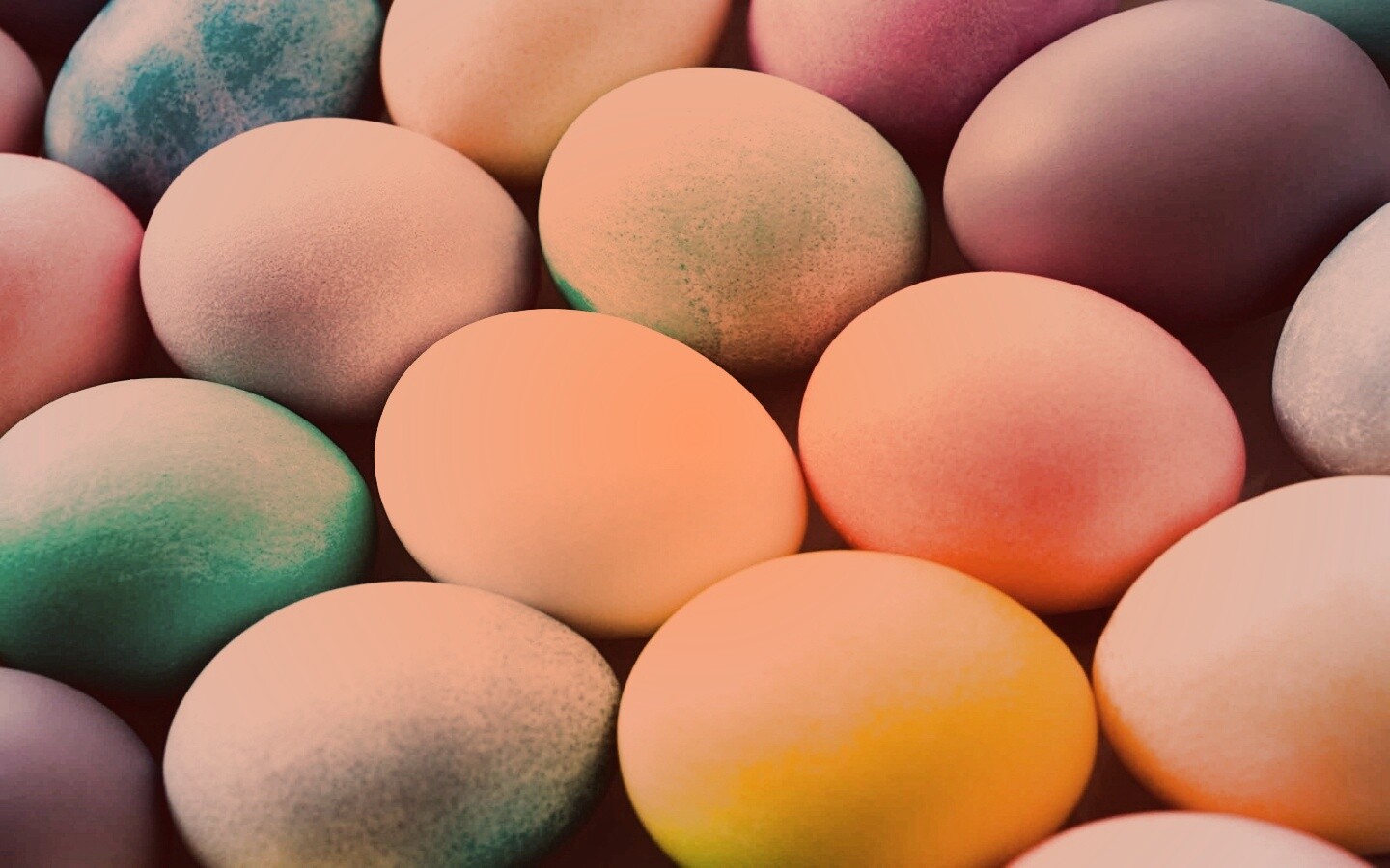 Яркие пасхальные яйца обои