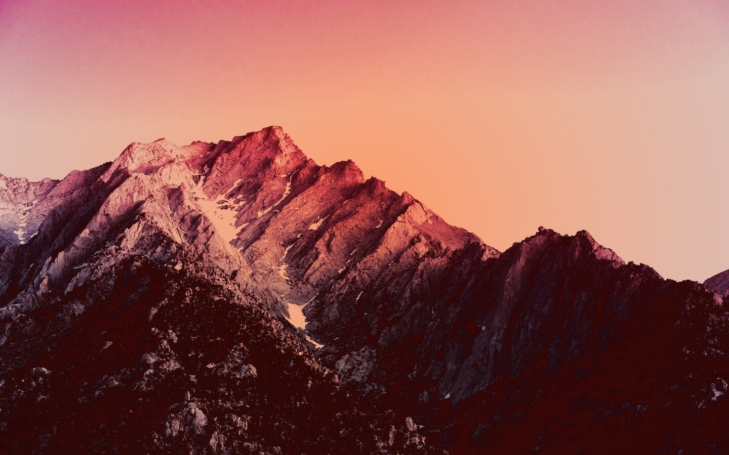 Розовые горы обои