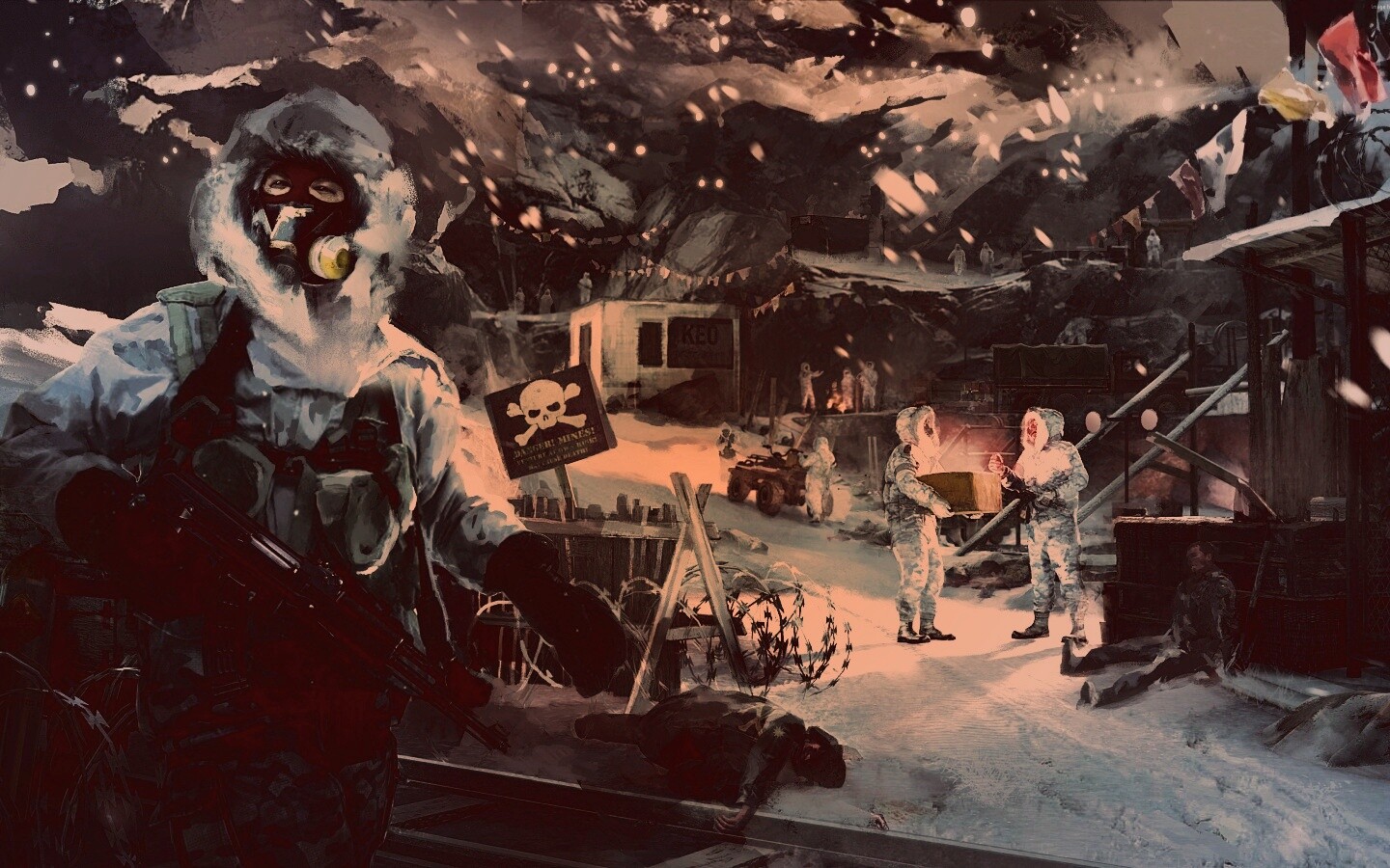 Снежно и опасно обои