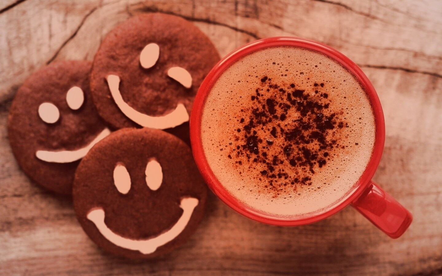 Кофе с печеньками обои