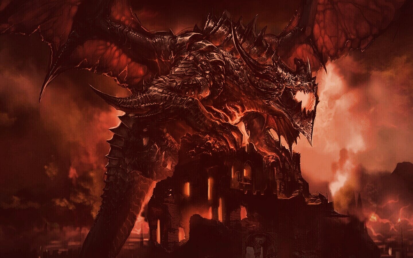 Огромный дракон обои