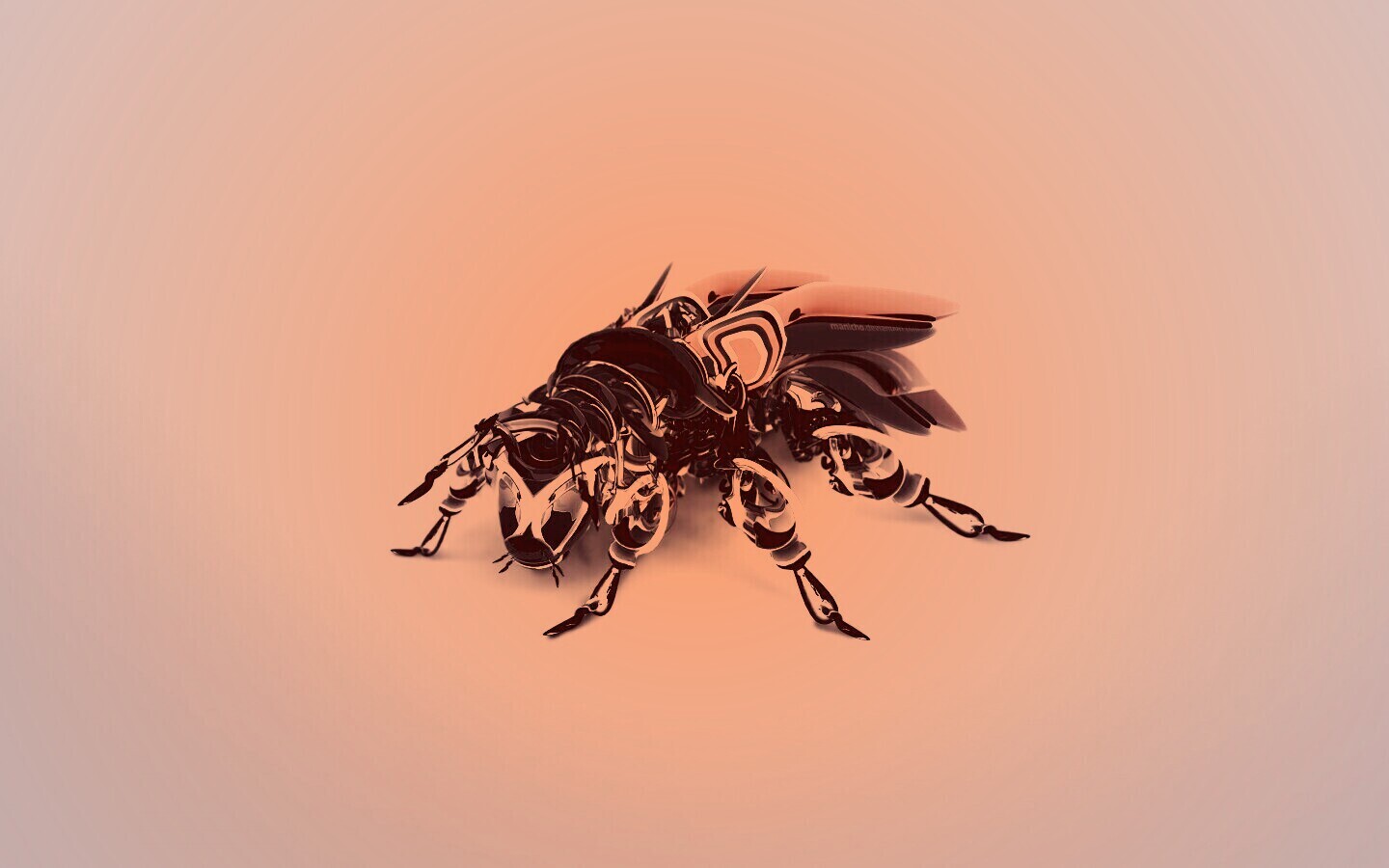 Кибер муха обои