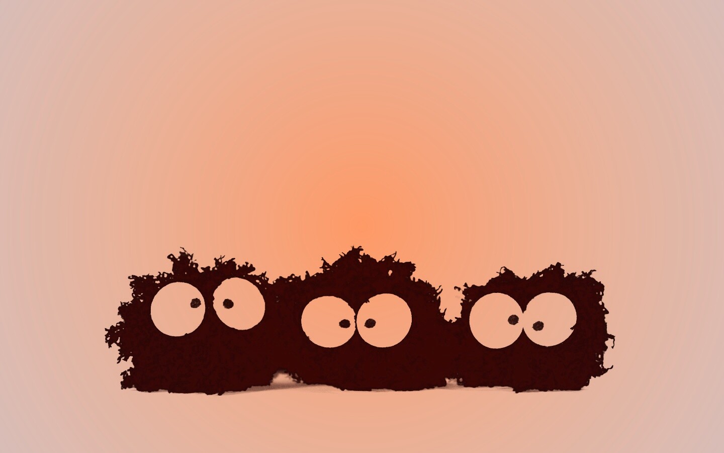 Кляксы с глазами обои