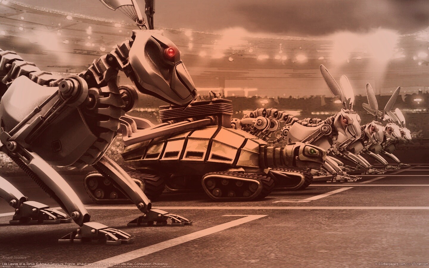 Роботы на старте обои