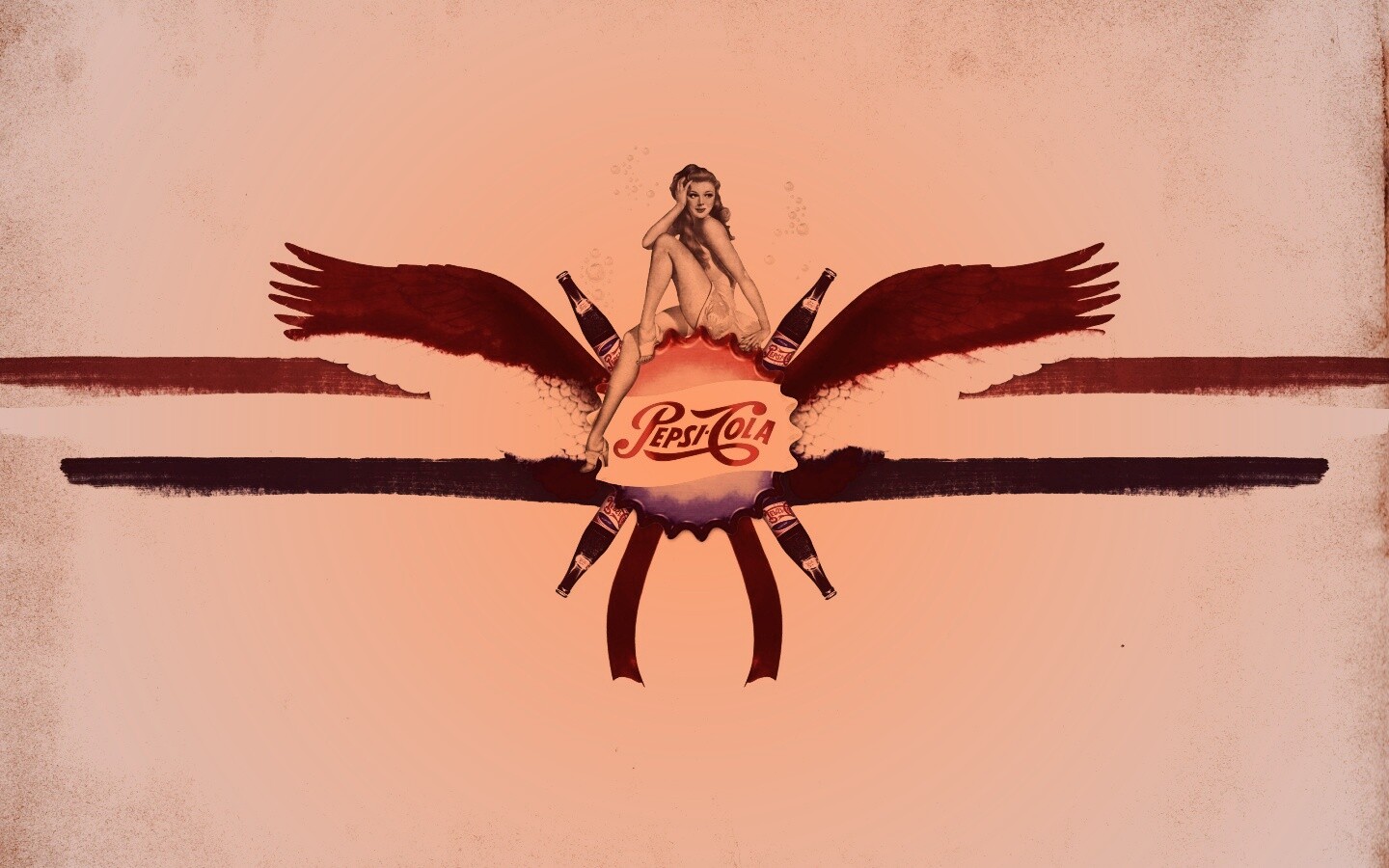 Пепси-Кола в стиле ретро обои