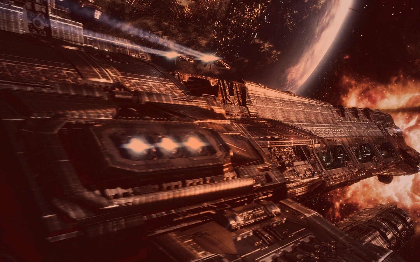 Космический корабль обои