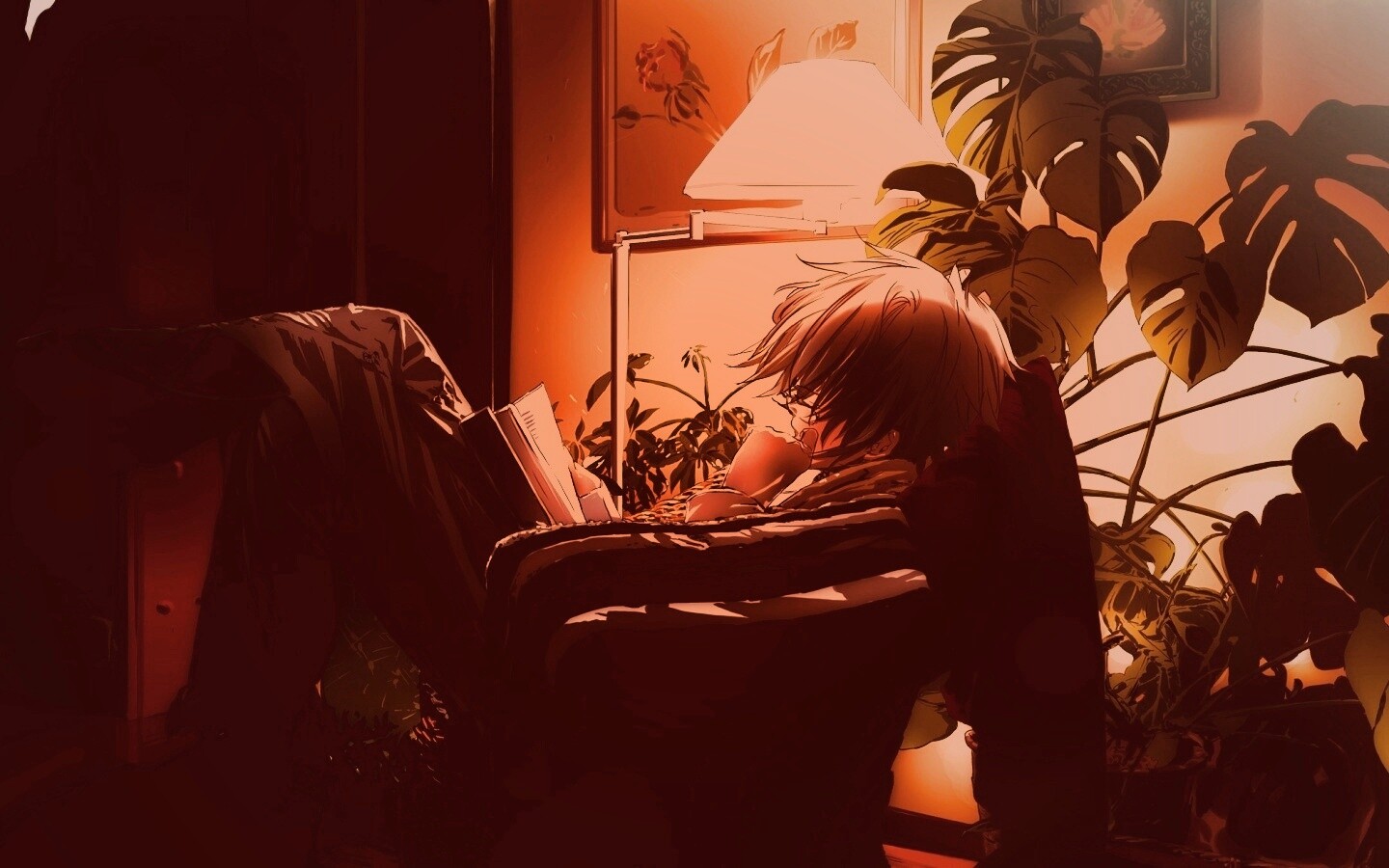 Парень с книжкой обои