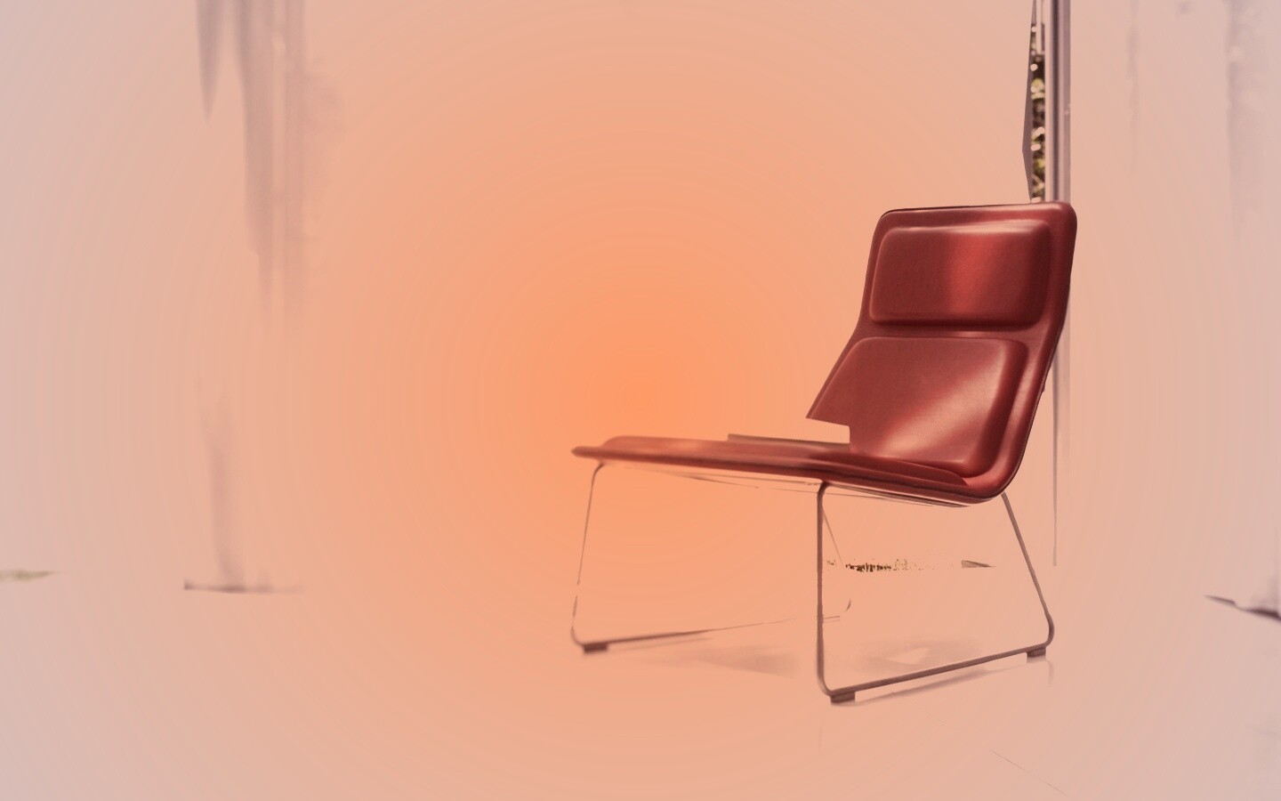 Стул перед занавеской обои