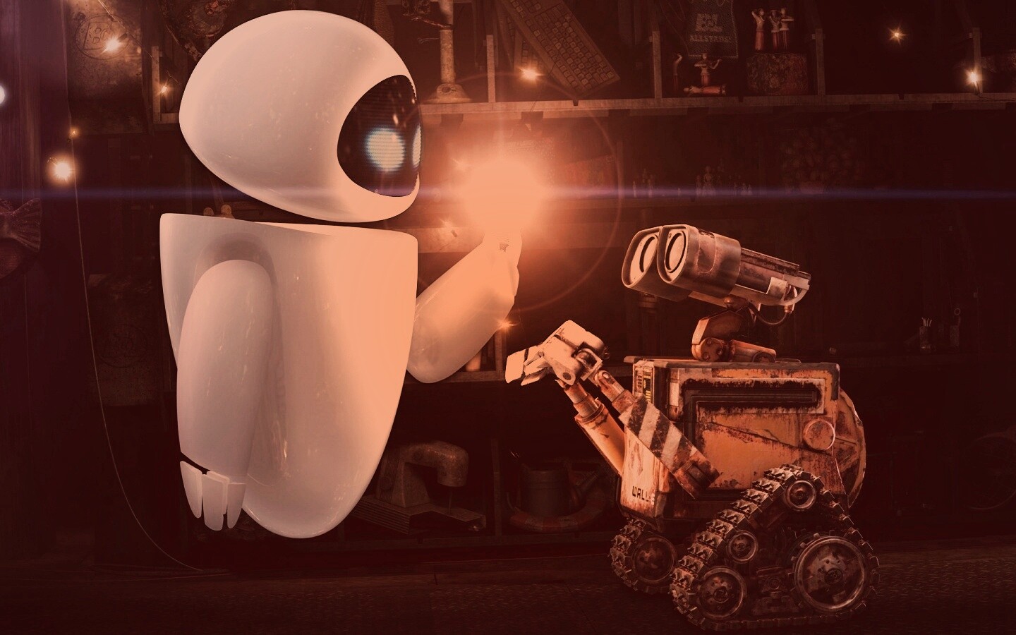 WALL-E и Ева обои