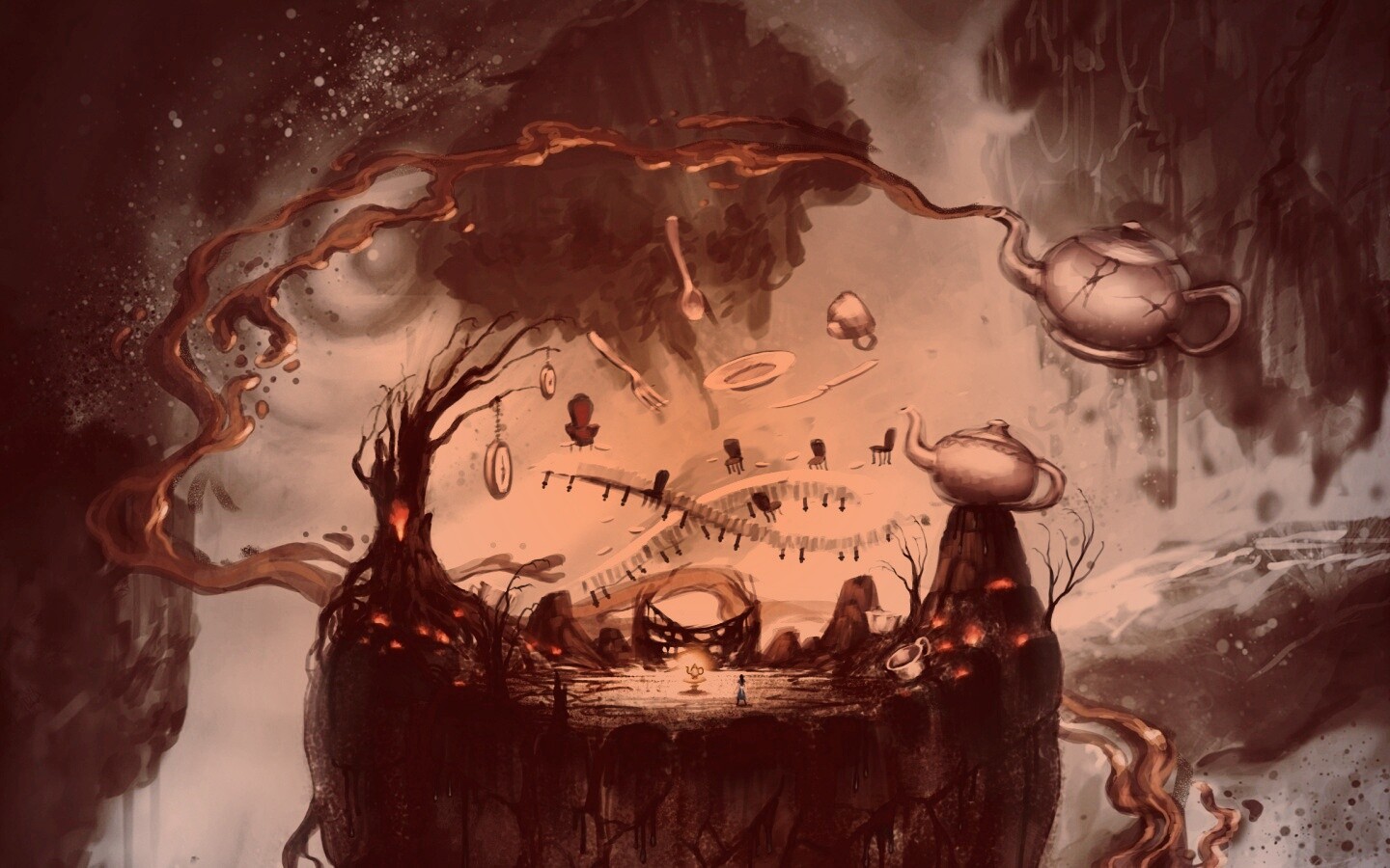 Алиса в стране чудес обои