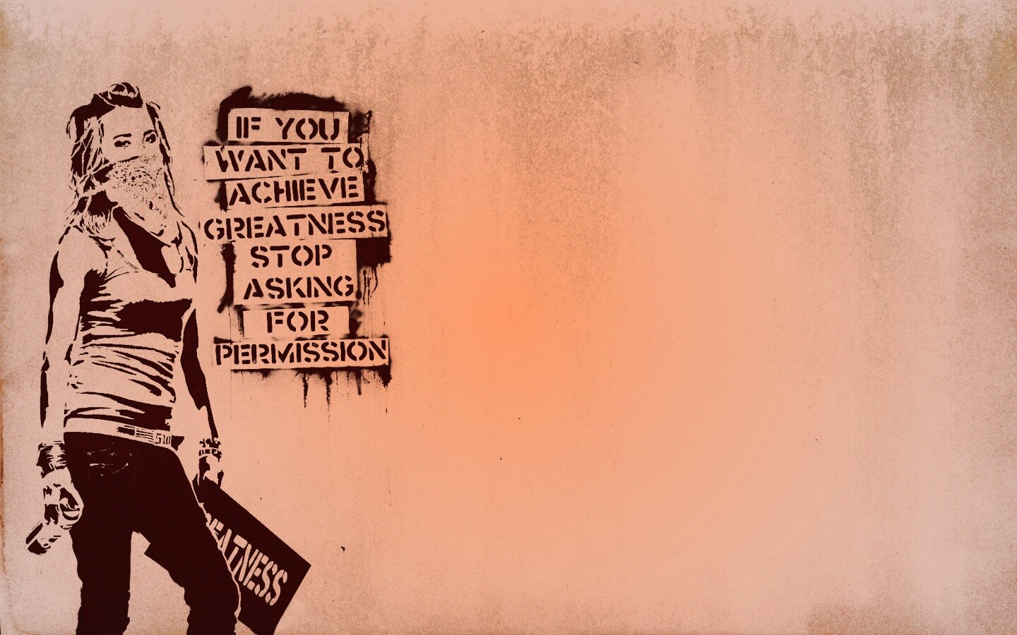 Девушка с баллончиком обои