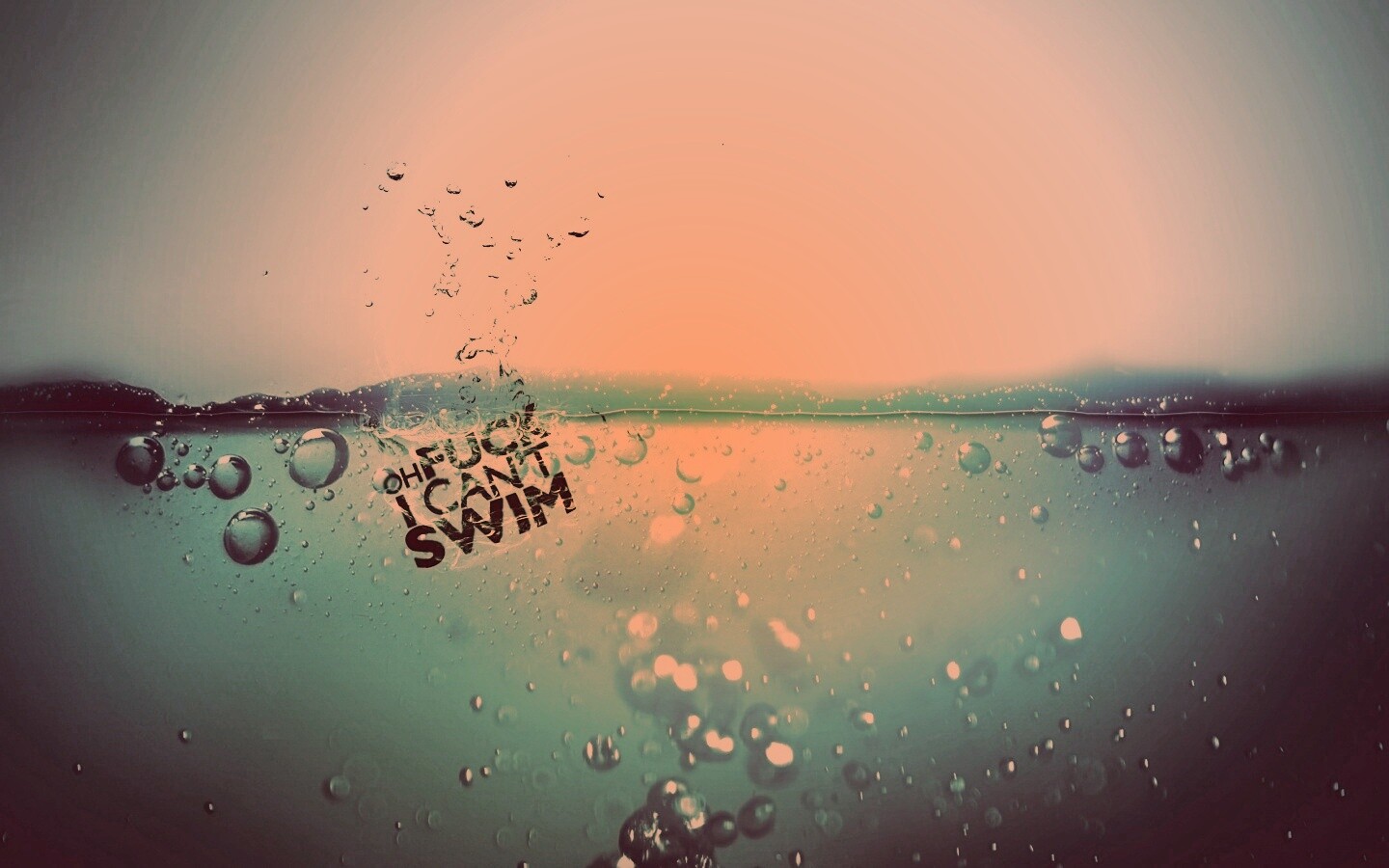 Oh fuck i cant swim обои