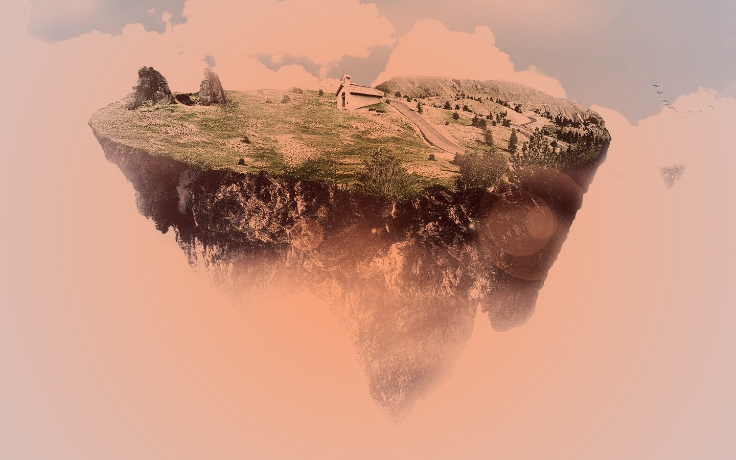 Летающий острв обои