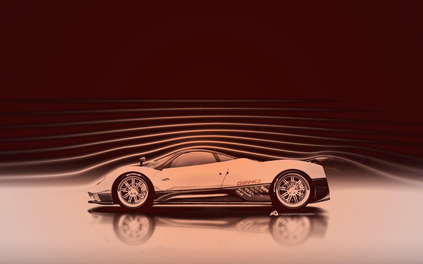 Аэродинамика Pagani Zonda обои