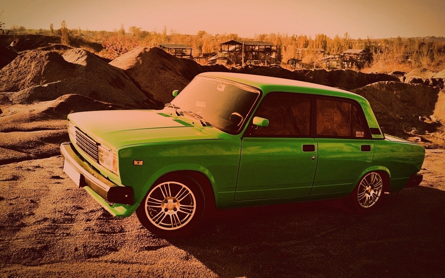 Кислотные жигули обои