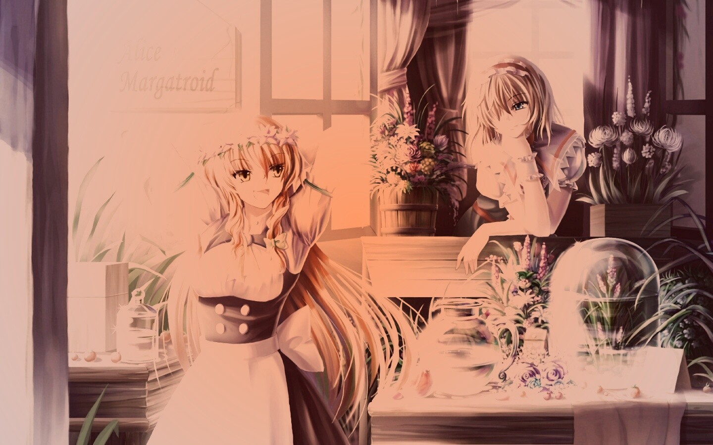 Анимешное утро обои