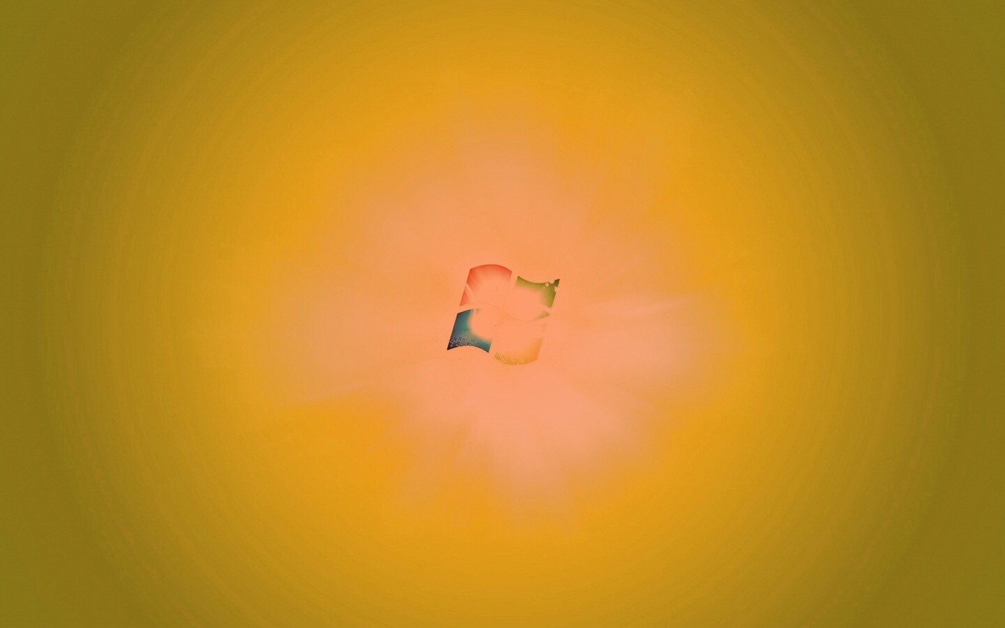 Сочный зеленый логотип Windows 7 обои