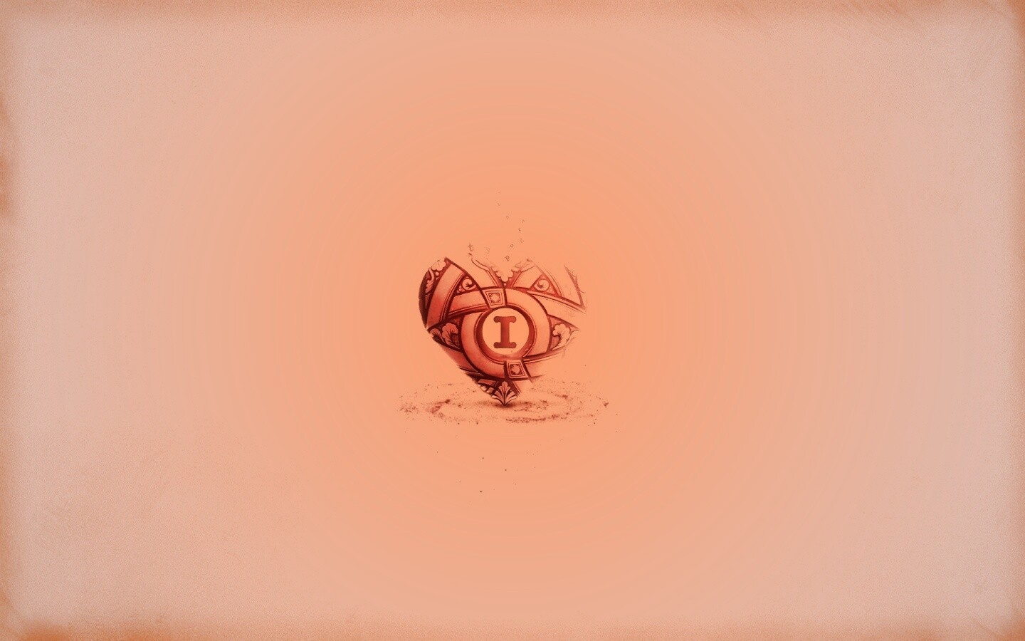 Креативное минималистичное сердце обои