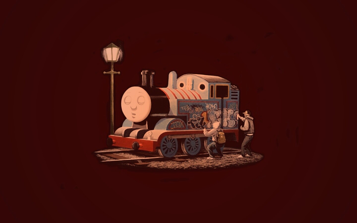 Паровозик для граффити обои
