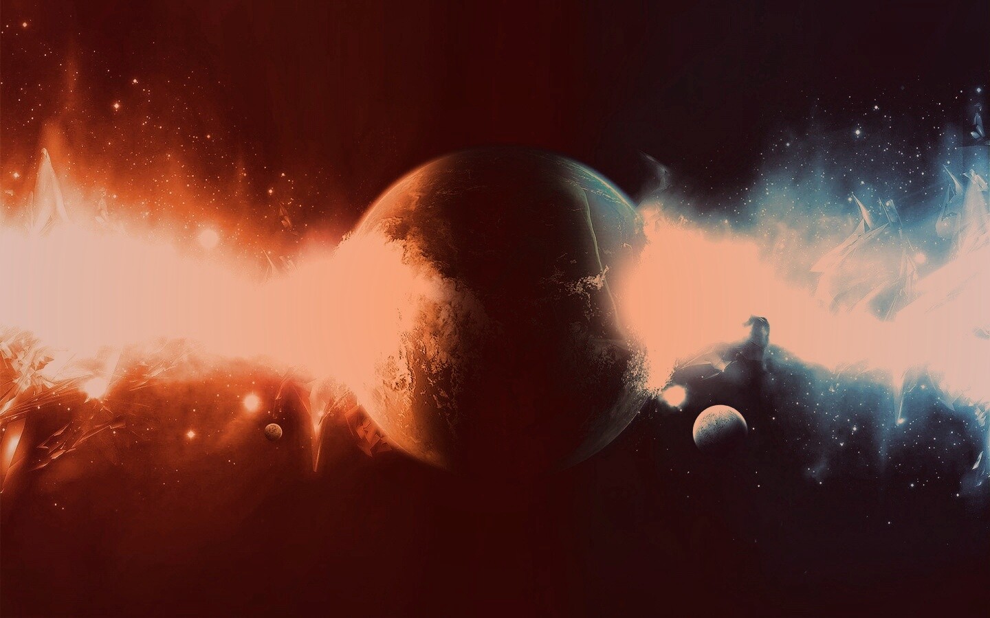 Между холодом и жаром обои