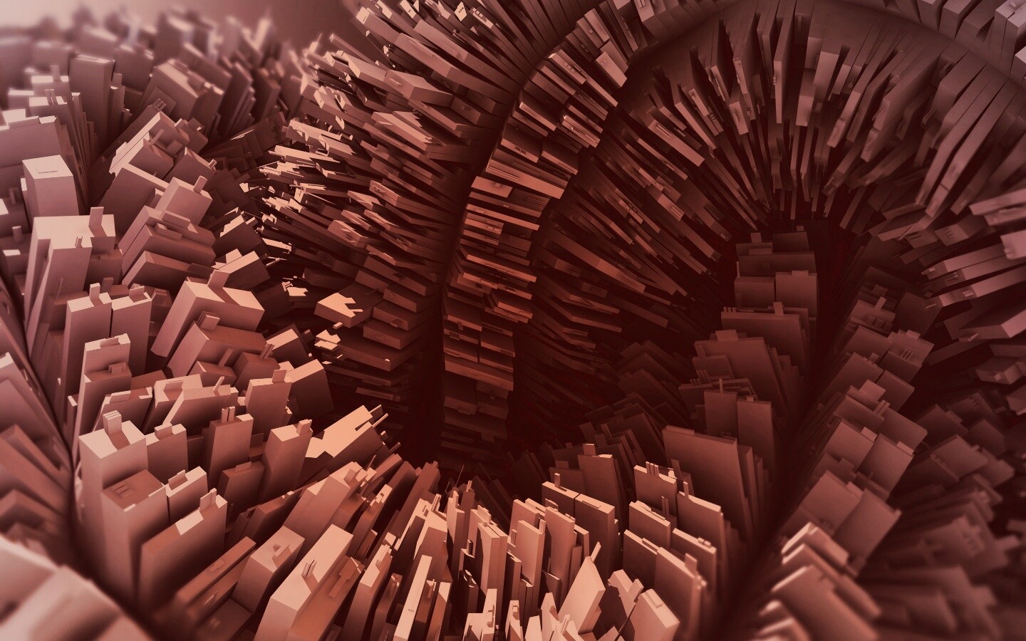 Модели домов засасывает обои